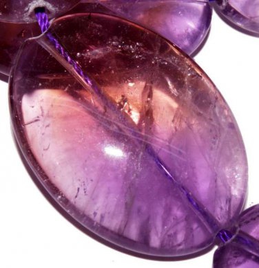 33mm natural ametrine translucent Clear gemstone loose beads