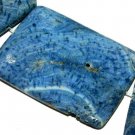 50mm blue coral rectangle gemstone loose bead koralle