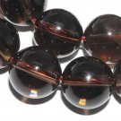 12mm Natural Smoky Quartz Round Gemstone Loose Bead