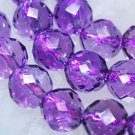 7mm Amethyst Faceted Round Gemstone Loose Beads