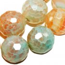12mm Faceted Agate Round Gemstone Loose Bead