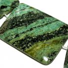 40mm Natural Zebra Gemstone Green Gemstone Pendant Beads