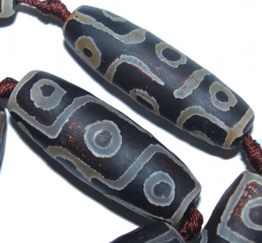 39mm  tibetan mystical old eye agate Loose Beads 4pc