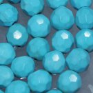 4mm turquoise Blue round Faceted gemstone loose beads