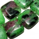 8mm square ruby zoisite gemstone loose beads