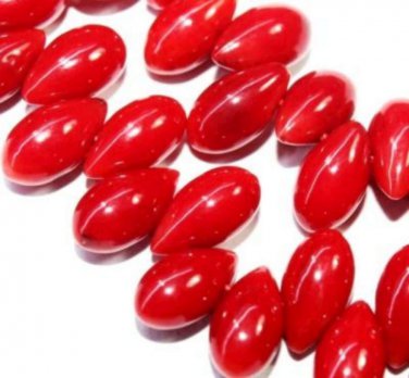 9mm Corallo Red Korall Coral Koralle Loose Beads