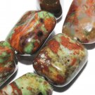10mm green opal rectangle gemstone loose beads