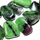 13x12mm freeform ruby zoisite gemstone loose beads
