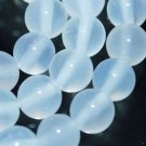10mm round agate white gemstone loose beads