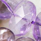 14mm Natural Amethyst Faceted Oval Gemstone Loose Beads