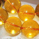 16mm Citrine Crystal Ball Round Yellow Gemstone Loose Beads