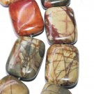 18mm picasso jasper rectangel jaspis diaspro gemstone loose bead