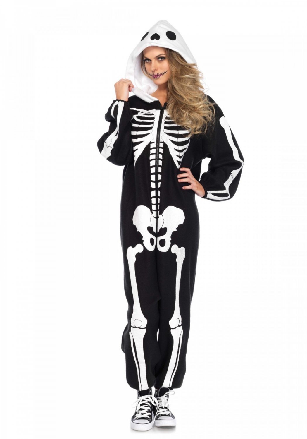 Cozy Skeleton Onesie One Size