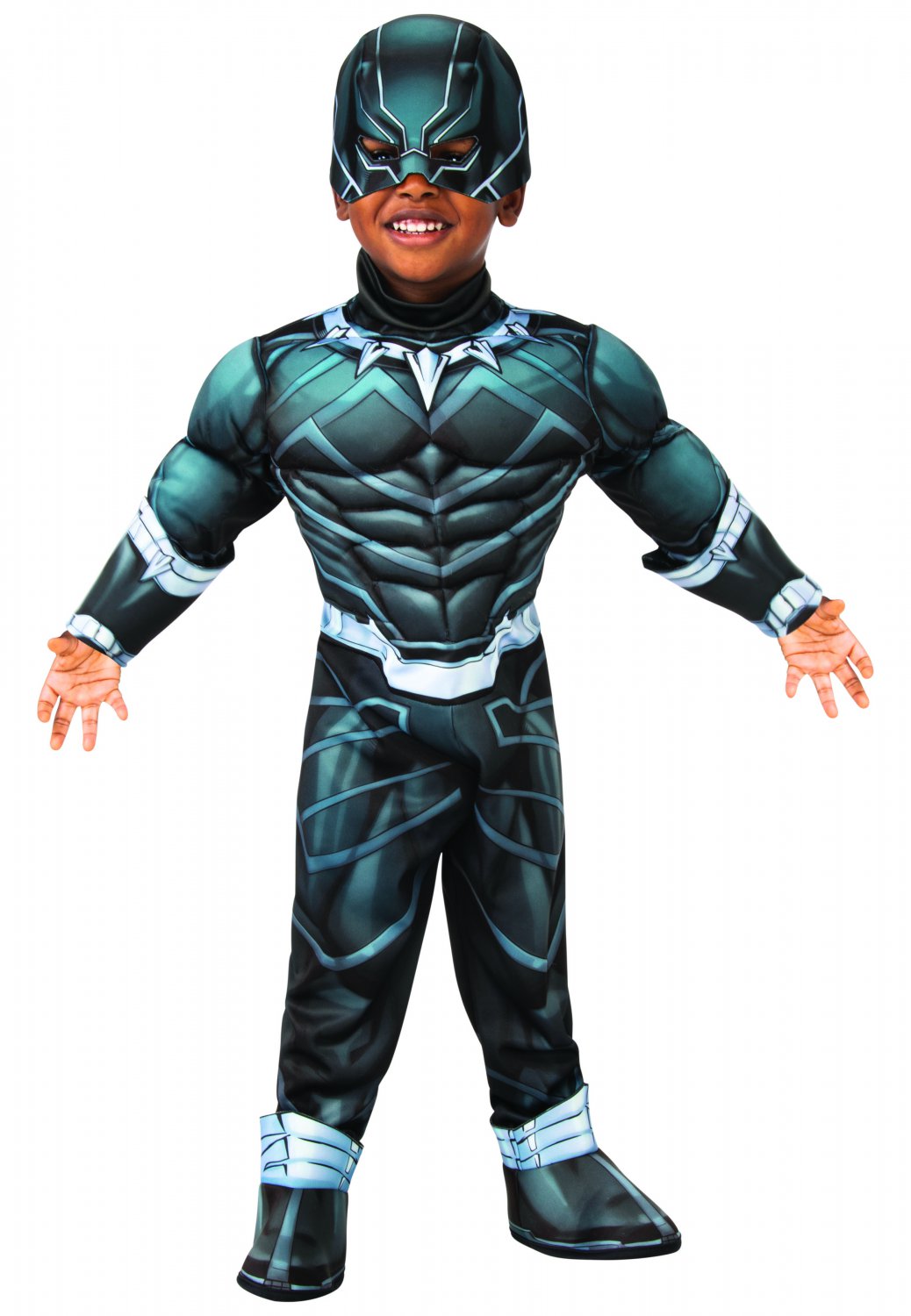 Sku 702034 Toddler Black Panther Deluxe Costume - Super Hero Adventures