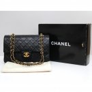 100% Authentic Chanel Double Flap Bag 25.5 cm Timeless Pattern