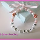 Big Sister Personalised Girls Bracelet Pinks Becoming Sister Gift Any Age