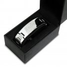 Personalised named engraved stainless steel mens ID Bracelet birthday gift