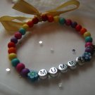 Personalised Mummy, Mum, Nan, Grandma named girls bracelet birthday gift charm