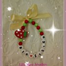 Big Sister Personalised Girls Bracelet Strawberry Becoming Sister Gift Any Age