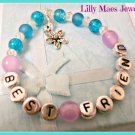 Girls best friend bracelet personalised any name gift bff