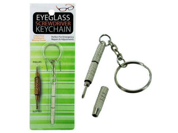 Wholesale - Eyeglass Screwdriver Key chain- Lot of 144