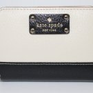 NWT KATE SPADE BERKLEY LANE CARA ZIP AROUND BIFOLD LEATHER WALLET~porcelain