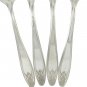 IS Princess Lady Doris Salad Forks Set 4 Silverplate 1929 Vintage Flatware Decorative Table Setting