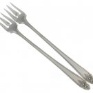 Cocktail Seafood Forks Wm Rogers La Ronnie 1945 Silverplate Olive Atomic Flatware Set 2