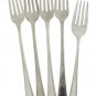 Holmes Edwars Lovely Lady Grille Salad Forks Set 5 Silverplate Vintage 1937 Atomic Flatware