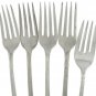 Holmes Edwars Lovely Lady Grille Salad Forks Set 5 Silverplate Vintage 1937 Atomic Flatware