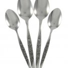 Vintage Stainless Steel Flatware Tablespoon Dinner Spoons Nasco Caress Malaysia Flower