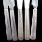 Dinner Knife Craft Lot 13 Silverplate Vintage Flatware Ornate Flower Altered Art