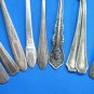 Vintage Silverplated Flatware Craft Lot 30 Ornate Spoons Large Tablespoons Forks Serving
