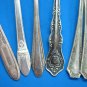 Vintage Silverplated Flatware Craft Lot 30 Ornate Spoons Large Tablespoons Forks Serving