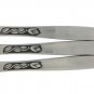 Tulip Time Dinner Knives Vintage Atomic Flatware Amefa Holland Flower Stainless Steel Set 3