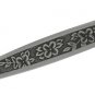 Vintage Stainless Steel Dinner Knives La Spana Stanley Roberts Retro Mod Flower Black Accent Set 2