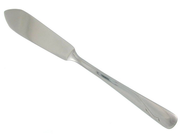 Oneida Vintage Master Butter Knife Spreader Oceanic Atomic Flatware 1957 Retro Mod Stainless Steel