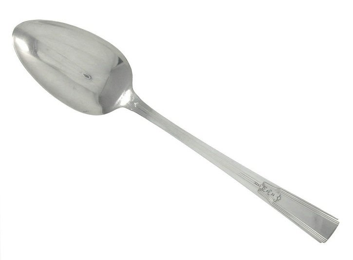 Wm Rogers Revelation Teaspoon Set 4 Silverplated Replacement Flatware 1938 Flower Tulip Vintage