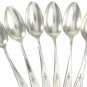 Silverplated Monogram Teaspoons Set 6 Letter T Oneida Adam 1917 Place Spoons Vintage Flatware
