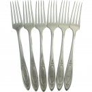 Monogrammed Dinner Forks T Vintage Silverplate Oneida Adam 1917 Atomic Flatware Replacement