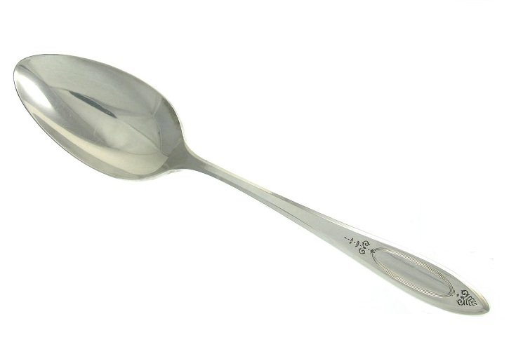 Silverplate Serving Spoon Oneida Adam Tablespoon Elegant Vintage Flatware Dining