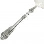 Ornate Silverplate Pastry Dessert Server Meat Pierced Spatula Large Brass Vintage India