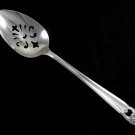 Silverplate Pierced Serving Spoon Tablespoon Eternally Yours Rogers Vintage Flatware Flower