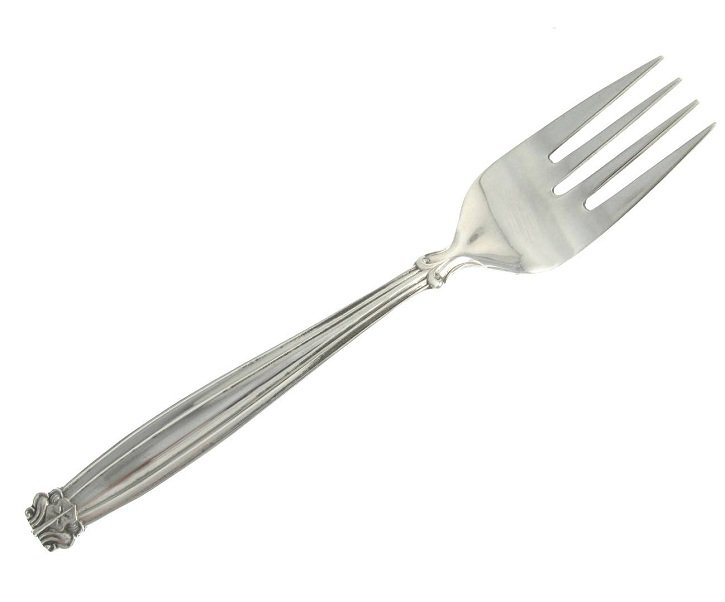 Vintage Japan Grace Salad Forks Set 4 Silverplate Nickle Nakazato Retro Flatware