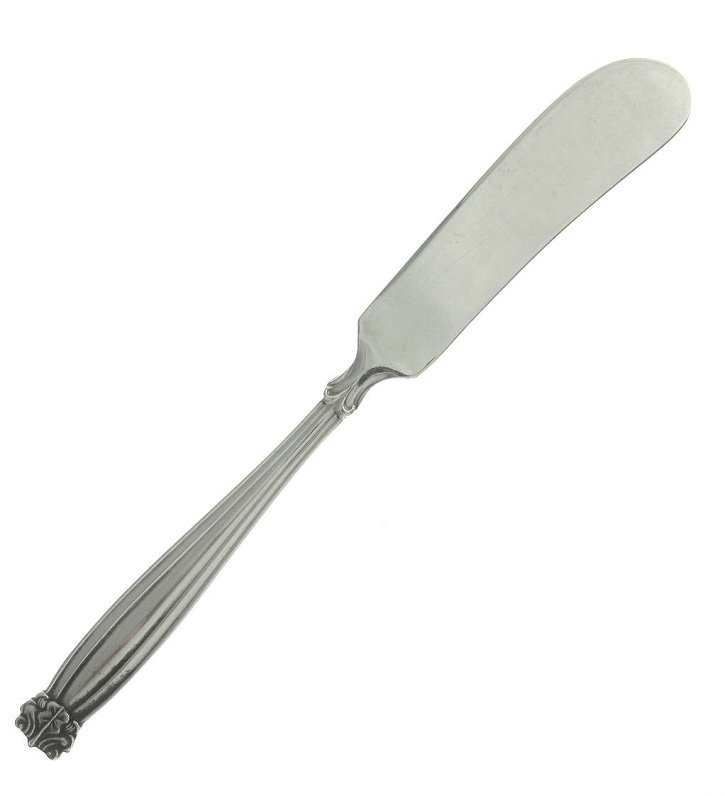 Nakazato Japan Butter Knife Set 4 Grace Condiment Jelly Vintage Silver Nickle Plate Retro Flatware