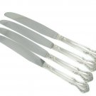 Rogers Daybreak Elegant Lady Silverplated Dinner Knives Set 4 1952 Vintage Flatware Table Dining