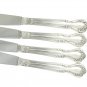 Rogers Daybreak Elegant Lady Silverplated Dinner Knives Set 4 1952 Vintage Flatware Table Dining