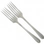 Wm Rogers Fascination Dinner Forks Set 2 Silverplate Table Retro Atomic Flatware 1936