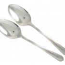 Large Silverplate Serving Spoons Rogers Fascination 1936 Retro Dinner Atomic Flatware Set 2