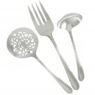 Rogers 1936 Fascination Hostess Set Gravy Soup Ladle Tomato Cranberry Server Meat Fork Silverplate